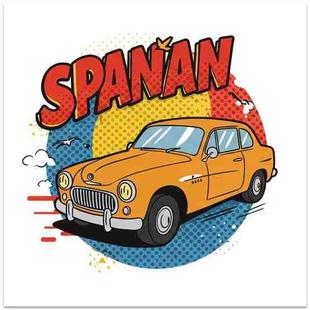 Car Frameless Canvas Decorative Painting Print On Your Demand, Size:20x20cm(Car)