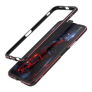 For Huawei Honor X10 Aluminum Alloy Shockproof Protective Bumper Frame(Black Red)