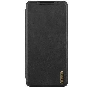 For Samsung Galaxy S25 Edge 5G NILLKIN QIN Series Pro Sliding Camera Cover Design Leather Phone Case(Black)