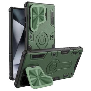 For Samsung Galaxy S25 Ultra 5G NILLKIN Black Rhino Prop PC Phone Case(Green)
