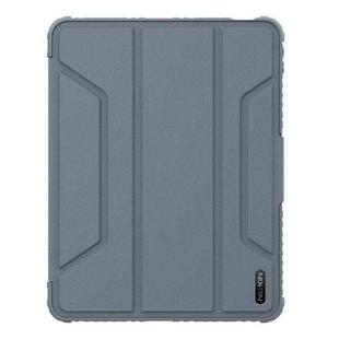 For iPad Air 11 2024 / 2025 NILLKIN Bumper Pro Folding Style Tablet Leather Case(Grey)