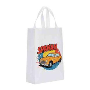 Car Printed Non-woven Fabric Bag Print On Your Demand, Size:41x35x12cm(White)