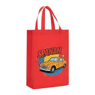 Car Printed Non-woven Fabric Bag Print On Your Demand, Size:41x35x12cm(Red)