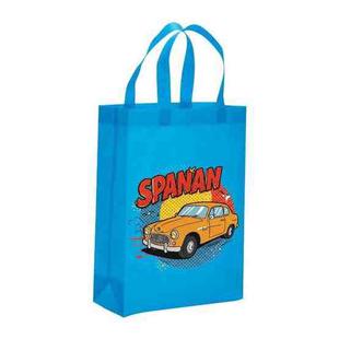 Car Printed Non-woven Fabric Bag Print On Your Demand, Size:41x35x12cm(Sky Blue)