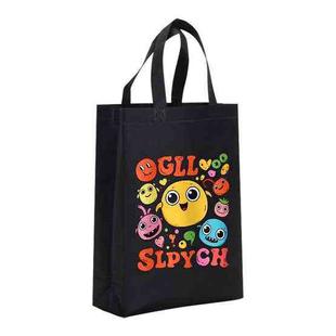 Funny Face Printed Non-woven Fabric Bag Print On Your Demand, Size:38x30x10cm(Black)