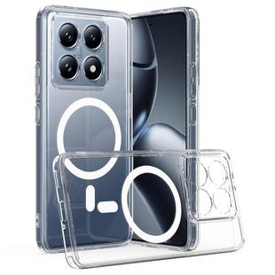 For Xiaomi 14T Pro MagSafe Clear Acrylic PC Hybrid TPU Phone Case(Transparent)