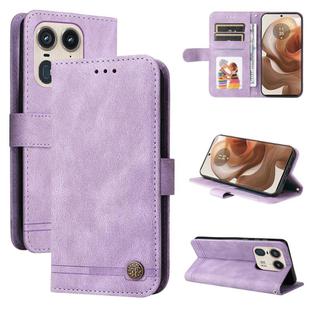 For Motorola Edge 50 Ultra / X50 Ultra Skin Feel Life Tree Metal Button Leather Phone Case(Purple)