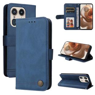 For Motorola Edge 50 Ultra / X50 Ultra Skin Feel Life Tree Metal Button Leather Phone Case(Blue)