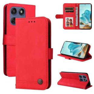 For Motorola Edge 60 Fusion / Edge 5G 2025 Skin Feel Life Tree Metal Button Leather Phone Case(Red)