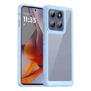 For Motorola Edge 60 Pro Colorful Series Acrylic Hybrid TPU Phone Case(Blue)