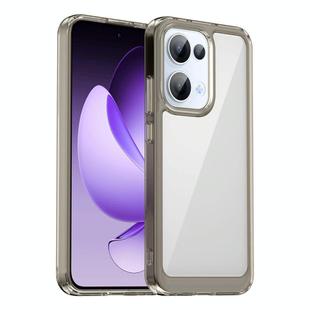 For OPPO Reno13 Global Colorful Series Acrylic Hybrid TPU Phone Case(Transparent Grey)