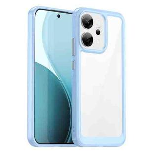For OPPO Reno14 Global Colorful Series Acrylic Hybrid TPU Phone Case(Blue)