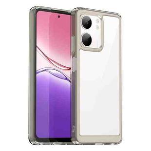 For OPPO A5x 4G Colorful Series Acrylic Hybrid TPU Phone Case(Transparent Grey)