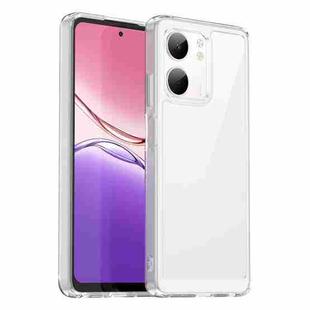 For OPPO A5x 5G Colorful Series Acrylic Hybrid TPU Phone Case(Transparent)