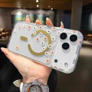 For iPhone 17 Pro Max Dual-side Laminating IMD MagSafe Phone Case(Pink and White Daisy)