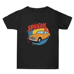 Car Printed Summer Baggy Cotton Short Sleeve T-shirt Print On Your Demand, Size:M(Black)