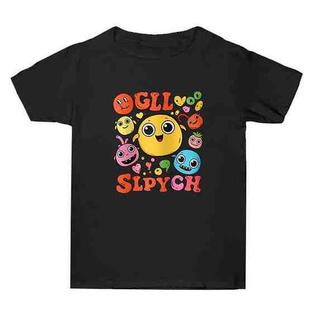 Funny Face Printed Summer Baggy Cotton Short Sleeve T-shirt Print On Your Demand, Size:M(Black)