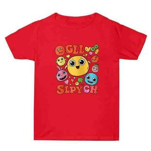 Funny Face Printed Summer Baggy Cotton Short Sleeve T-shirt Print On Your Demand, Size:XL(Red)