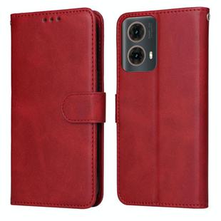 For Motorola Moto G85 / S50 Neo Classic Calf Texture Flip Leather Phone Case(Red)