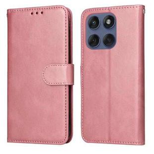 For Motorola Edge 60 Fusion / Edge 5G 2025 Classic Calf Texture Flip Leather Phone Case(Rose Gold)