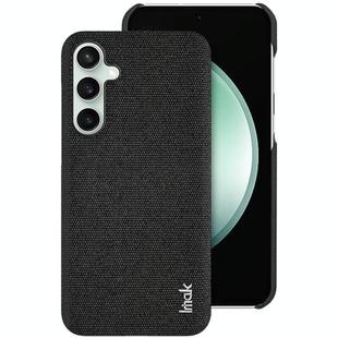 For Samsung Galaxy S24 FE 5G imak Ruiyi Series Cloth Texture PU + PC Phone Case(Black)