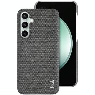 For Samsung Galaxy S24 FE 5G imak Ruiyi Series Cloth Texture PU + PC Phone Case(Dark Grey)