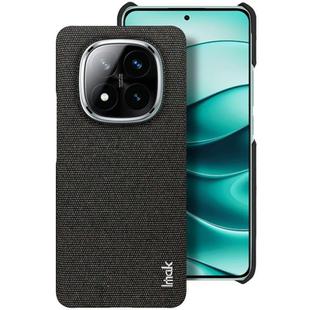 For Redmi Note 14 Pro+ 5G imak Ruiyi Series Cloth Texture PU + PC Phone Case(Black)