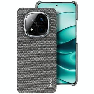 For Redmi Note 14 Pro+ 5G imak Ruiyi Series Cloth Texture PU + PC Phone Case(Dark Grey)