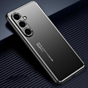 For Samsung Galaxy S25 5G Frosted Metal Phone Case(Black)