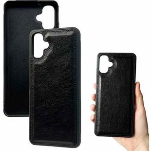 For Samsung Galaxy A06 Cowhide Texture Back Cover Phone Case(Black)