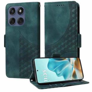 For Motorola Edge 60 Fusion / Edge 5G 2025 Embossed Rhombus Starry Leather Phone Case(Green)
