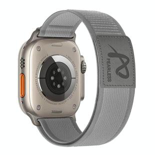 For Apple Watch 42mm / 41mm / 40mm / 38mm Fearless Trail Loop Nylon Band(Grey)