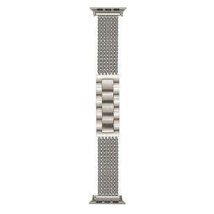 For Apple Watch 42mm / 41mm / 40mm / 38mm 6-Chain Stainless Steel Watch Band(Starlight)