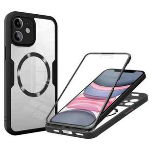 For iPhone 11 CD Texture MagSafe Phone Case(Black)