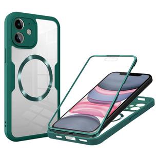 For iPhone 11 CD Texture MagSafe Phone Case(Green)