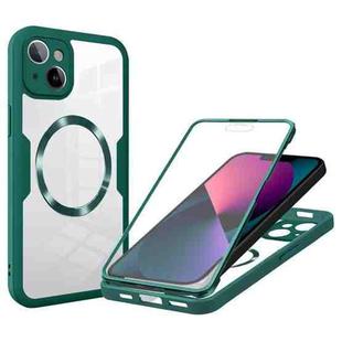 For iPhone 13 CD Texture MagSafe Phone Case(Green)