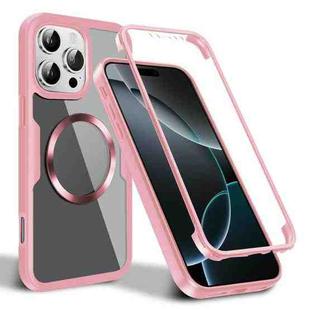 For iPhone 16 Pro Max CD Texture MagSafe Phone Case(Pink)