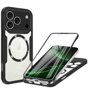 For iPhone 17 Pro Max CD Texture MagSafe Phone Case(Black)