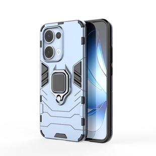 For OPPO Reno13 5G Global Magnetic Ring Holder PC + TPU Phone Case(Navy Blue)