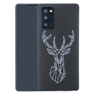 For Samsung Galaxy Note20 Painted Pattern Soft TPU Case(Elk)