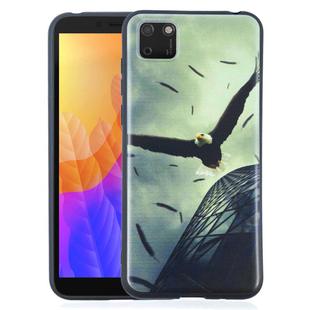 For Huawei Y5p Painted Pattern Soft TPU Case(Eagle)