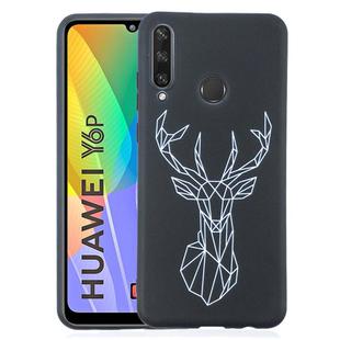 For Huawei Y6p Painted Pattern Soft TPU Case(Elk)
