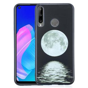 For Huawei Y7p Painted Pattern Soft TPU Case(Moon)