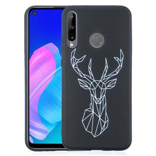 For Huawei Y7p Painted Pattern Soft TPU Case(Elk)