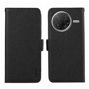 For Xiaomi Poco F7 Pro / F7 Ultra ABEEL Side-Magnetic Litchi Pattern Leather RFID Phone Case(Black)