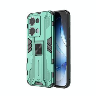 For OPPO Reno13 5G Global Supersonic PC + TPU Holder Phone Case(Green)