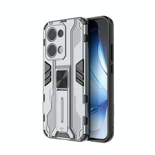 For OPPO Reno13 5G Global Supersonic PC + TPU Holder Phone Case(Grey)
