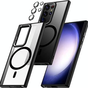 For Samsung Galaxy S25 Ultra 5G Acrylic PC MagSafe Magnetic Phone Case(Black)