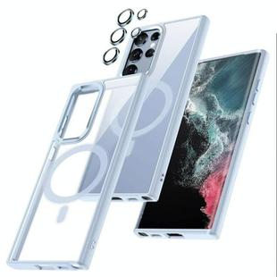 For Samsung Galaxy S25 Ultra 5G Acrylic PC MagSafe Magnetic Phone Case(Sierra Blue)