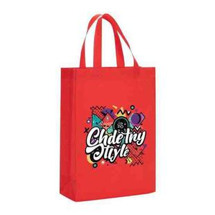 Graffiti Printed Non-woven Fabric Bag Print On Your Demand, Size:35x25x10cm(Red)